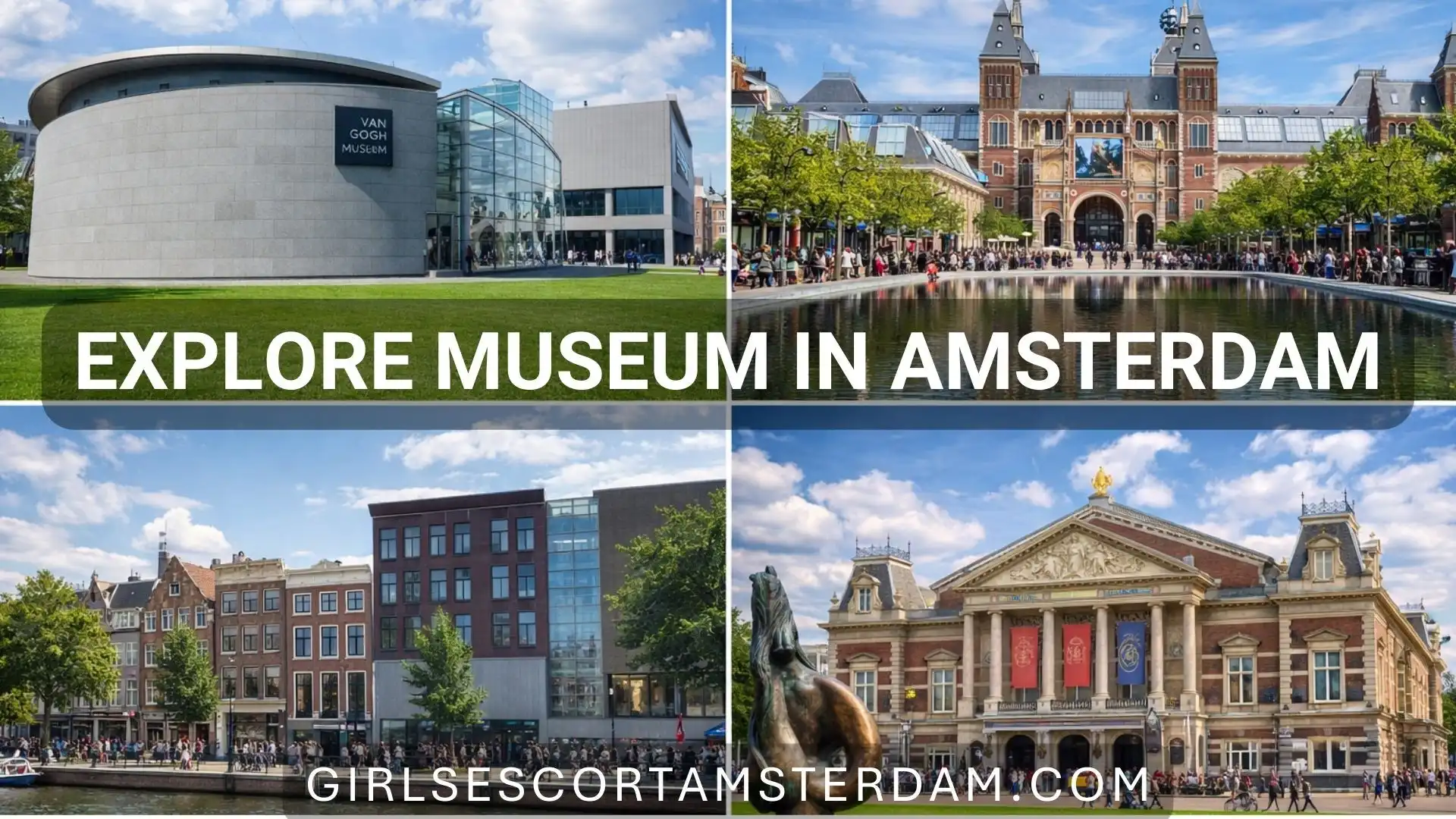 Het Museumplein in Amsterdam, omringd door beroemde musea en een groen parkgebied