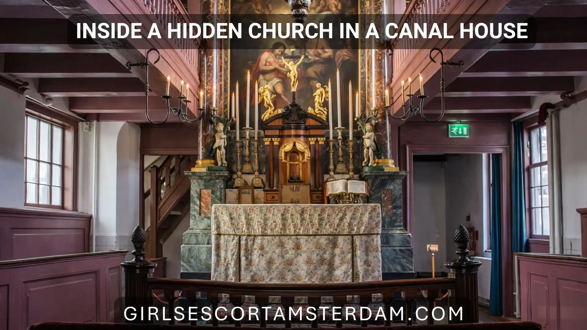 Neem een kijkje in een verborgen kerk in een grachtenhuis