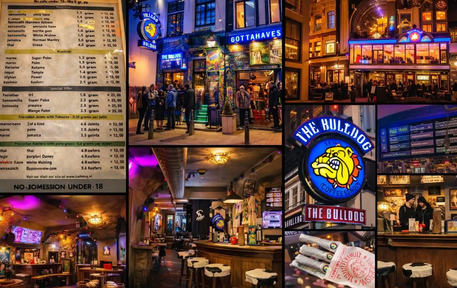 The Bulldog Coffeeshop Amsterdam, de beroemde historische cannabiscoffeeshop