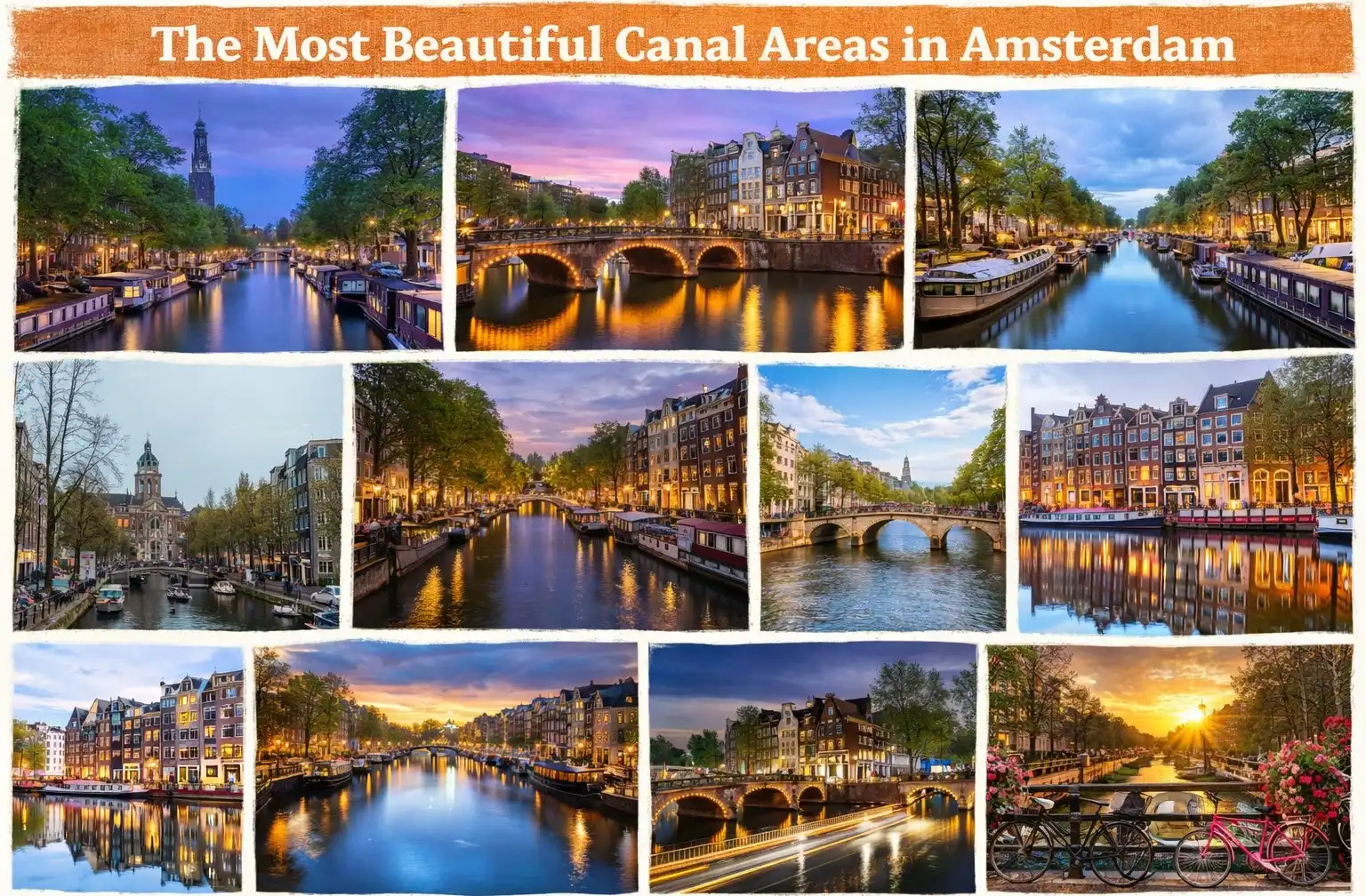 Een wandeling door de iconische grachtenwijk van Amsterdam