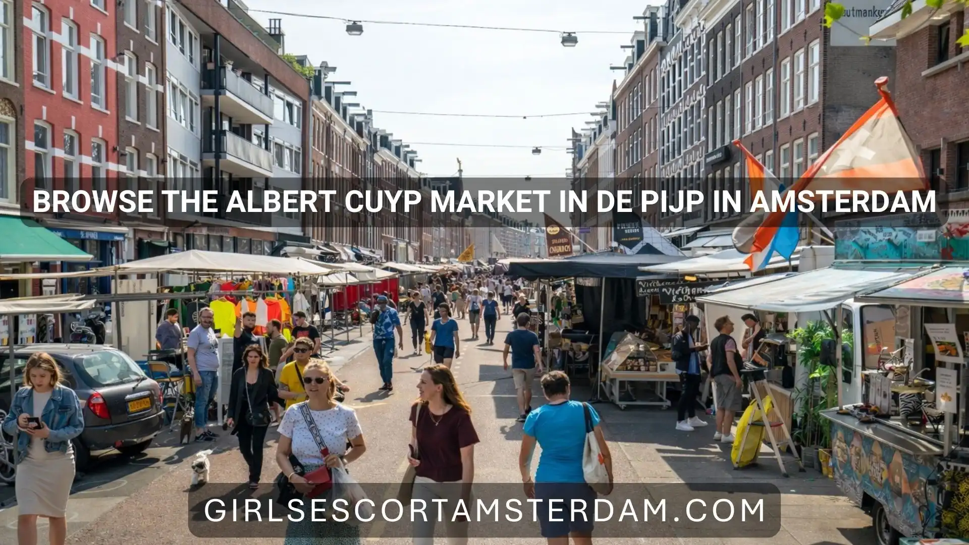 Winkel en proef je een weg door de Albert Cuyp-markt