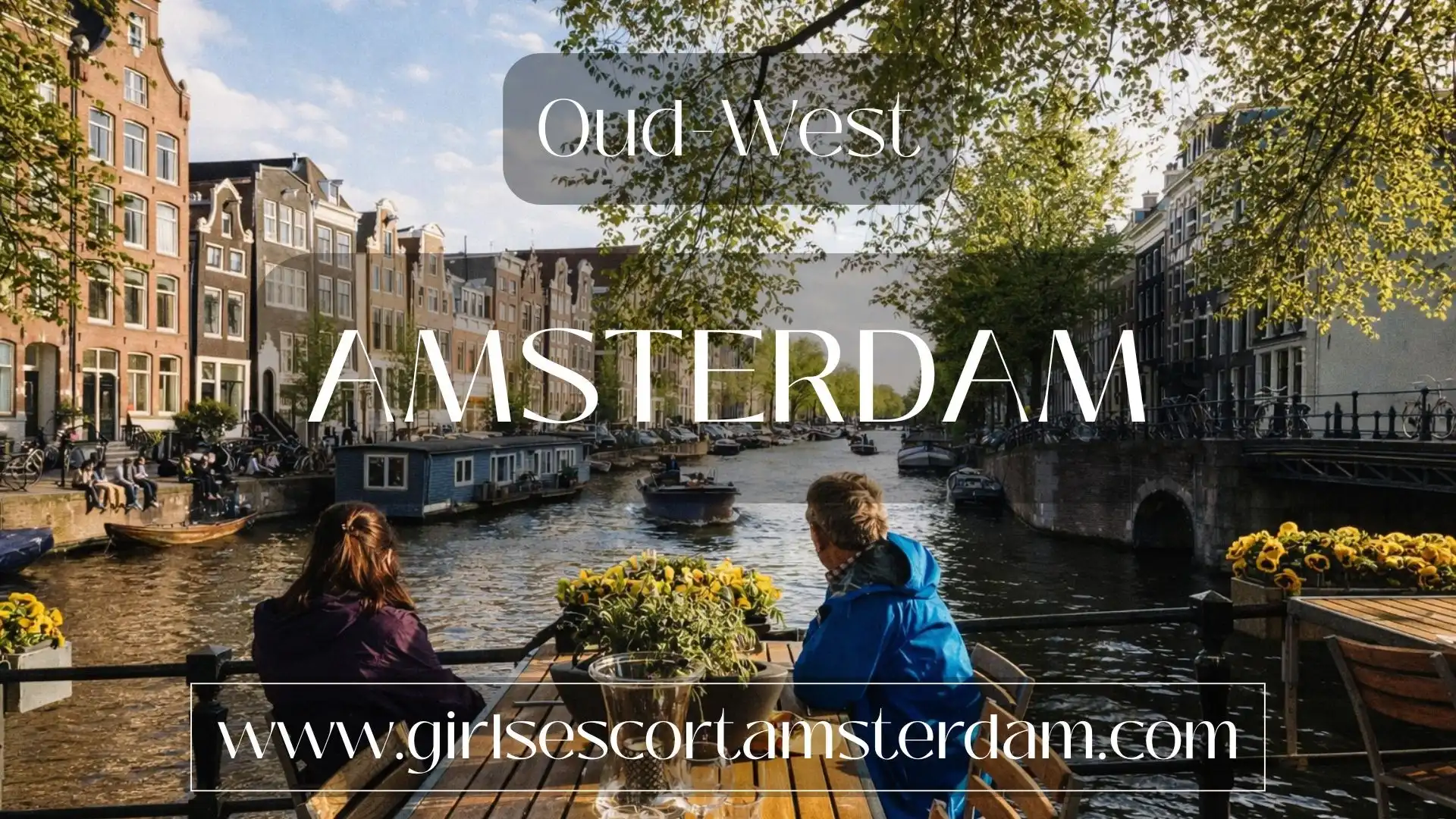 Een sfeervol straatje met cafés in de wijk Oud-West in Amsterdam